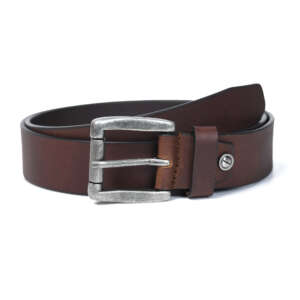 Bison Brown Luxury Leather Belt