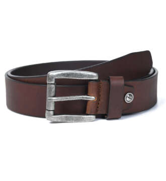 Bison Brown Luxury Leather Belt