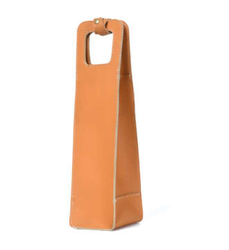 Personalized Leather: Wine Bottle  Holder
