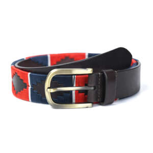 Polo Charcoal Luxury Leather Belt