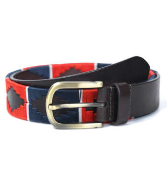 Polo Charcoal Luxury Leather Belt