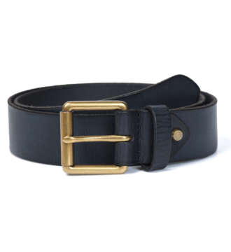 Lagarto Black Luxury Leather Belt