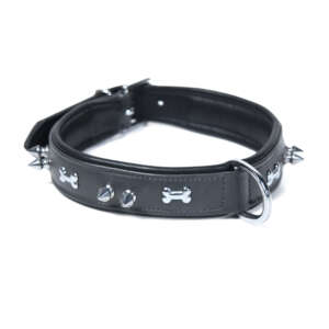 Bone and Spike: Design Leather Collar