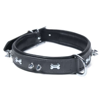 Bone and Spike: Design Leather Collar