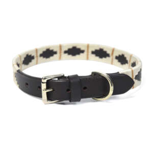 Brown Leather: Polo Collar